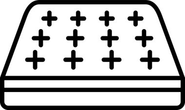 Yatak Ağı simgesi, basit vektör illüstrasyonu