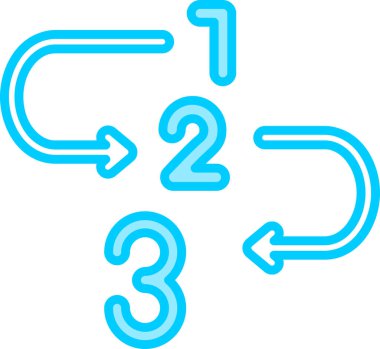 Sıralı. Web simgesi basit illüstrasyon