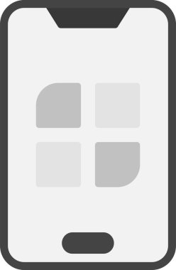 Cep telefonu. basit tasarım vektörü