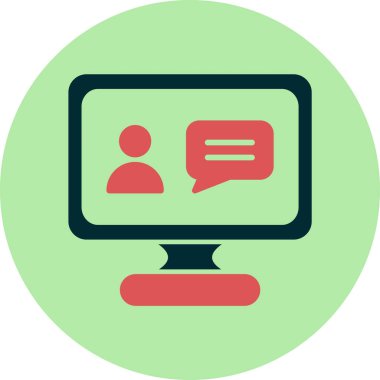 Online eğitim. Web simgesi basit tasarım