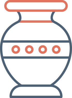 Vazo. Web simgesi basit illüstrasyon