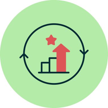 Aralıksız Gelişim Ağ ikonu vektör çizimi