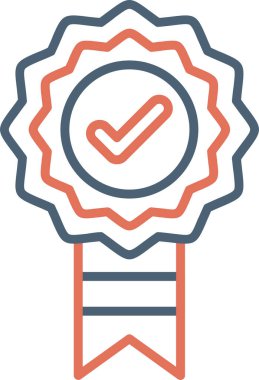 Doğrulama düz tasarım ikonu vektörü