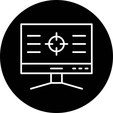 Basit Bilgisayar vektör illüstrasyonu