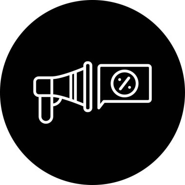 megafon ikonu. Web için hoparlör vektör simgelerinin özet çizimi 