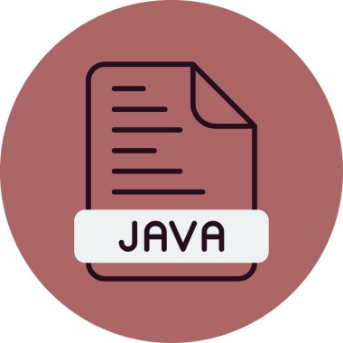 Java programlama kodu vektör illüstrasyonu 