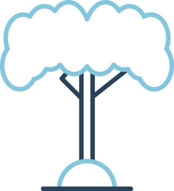 Ağaç. Web simgesi basit illüstrasyon 