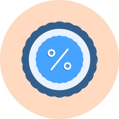 Taslak biçimdeki basit İndirim simgesi