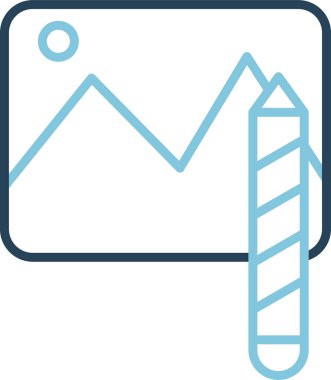 Boyama. Web simgesi vektör illüstrasyonu