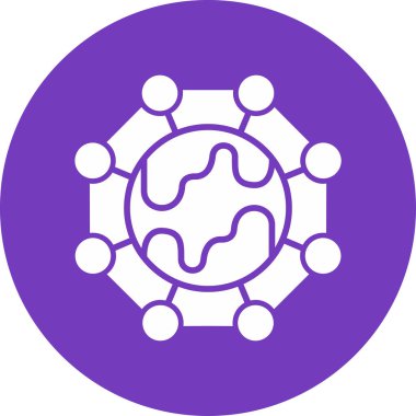 bağlantı ağ simgesi vektör illüstrasyonu