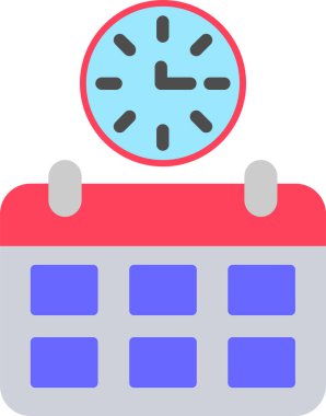 Basit Zaman simgesinin vektör illüstrasyonu