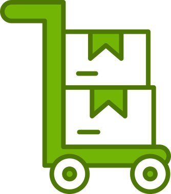 Trolley Web basit illüstrasyon simgesi