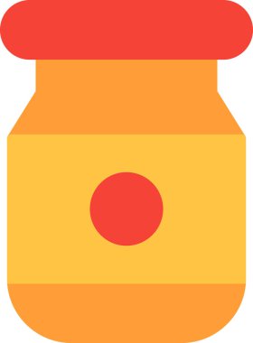 Reçel. Web simgesi basit illüstrasyon 