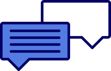 Sohbet mesajı vektör illüstrasyonu