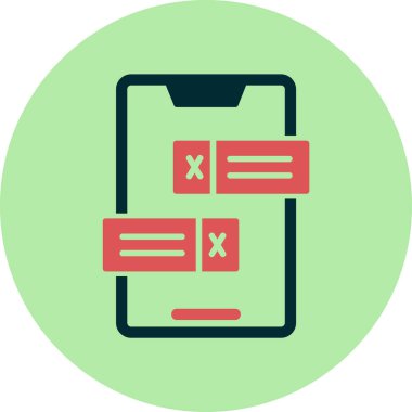 Tebliğ. Web simgesi basit illüstrasyon