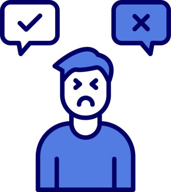 Karar adamı ikonu. Basit tasarım