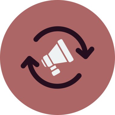 Remarketing kavramının özet vektör çizimi