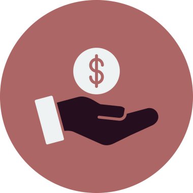 Bağış kutusu ikonu vektör illüstrasyonu