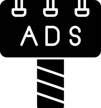 Doğrudan soyut tanıtım vektör sembolü