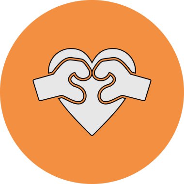 Seni seviyorum ikon vektör çizimi