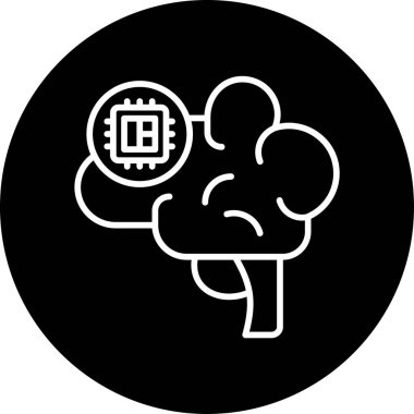 Zeka simgesi vektör illüstrasyon tasarımı