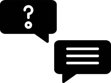 Basit Yardım simgesi, vektör illüstrasyonu