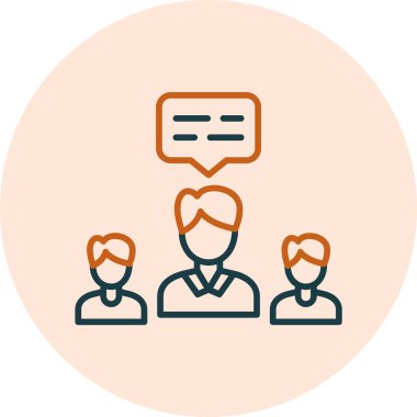 Takım. Web simgesi basit illüstrasyon