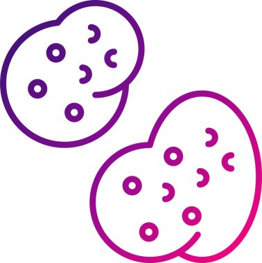 Patates vektör simgesi basit tasarım çizimi