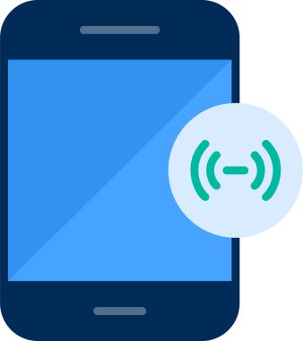mobil yardım noktası simgesi, vektör illüstrasyonu basit tasarım