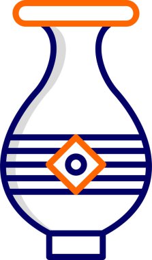 Vazo. Web simgesi basit illüstrasyon