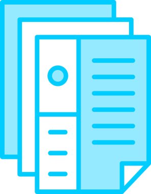 CV belgesi. Web simgesi basit illüstrasyon