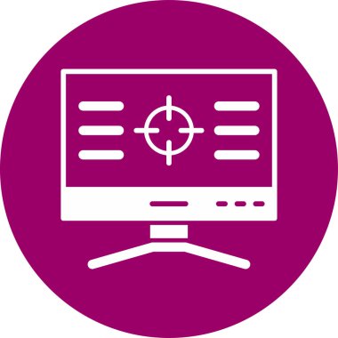 Basit Bilgisayar vektör illüstrasyonu