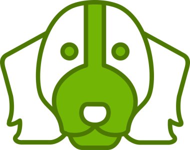 Springer Spaniel ikon vektör çizimi 