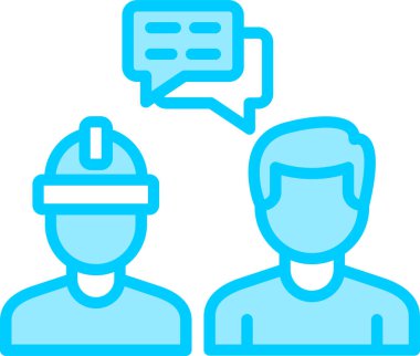 Diyalog. Web simgesi basit illüstrasyon