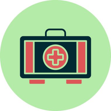 İlk yardım kiti vektör illüstrasyonu