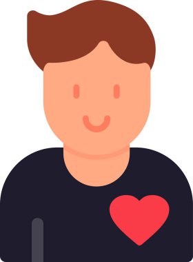 Gönüllü simgesinin vektör çizimi