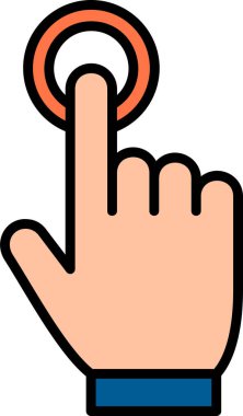 Çift vuruş. Web simgesi basit tasarım