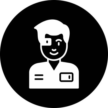 erkek avatar simge vektör çizim 