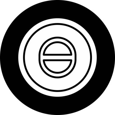 Teta. Web simgesi basit illüstrasyon