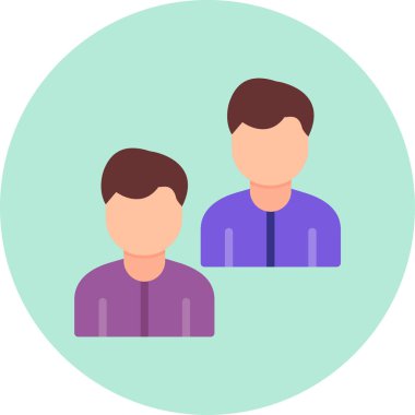 Takım. Web simgesi basit illüstrasyon