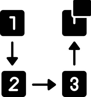 Basamaklar. Web simgesi basit illüstrasyon 
