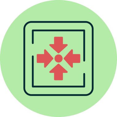 Nokta İşareti Web simgesi vektör illüstrasyonunu monte et