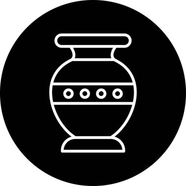 Vazo. Web simgesi basit illüstrasyon