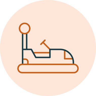 Çarpışan araba simgesi, çarpışma sembolünün vektör illüstrasyonu 