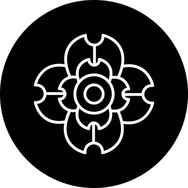 Şampanya çiçeği. Web simgesi basit tasarım