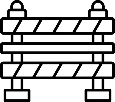Bariyer ağ simgesi vektör illüstrasyonu