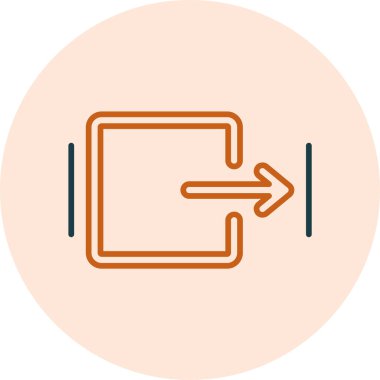 Basit ok simgesi vektör illüstrasyonu