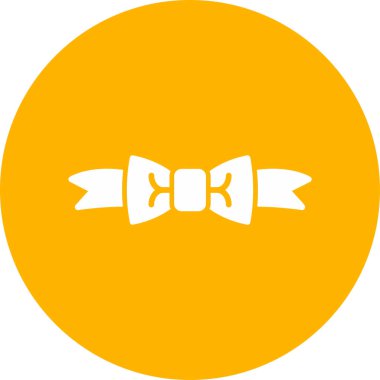 Kurdele yayı. Web simgesi basit illüstrasyon