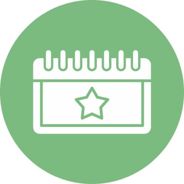 Takvim simgesi, vektör illüstrasyonu basit tasarım