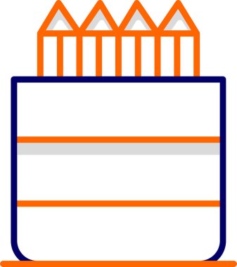 Kalem Tutucu web simgesi, basit vektör illüstrasyonu